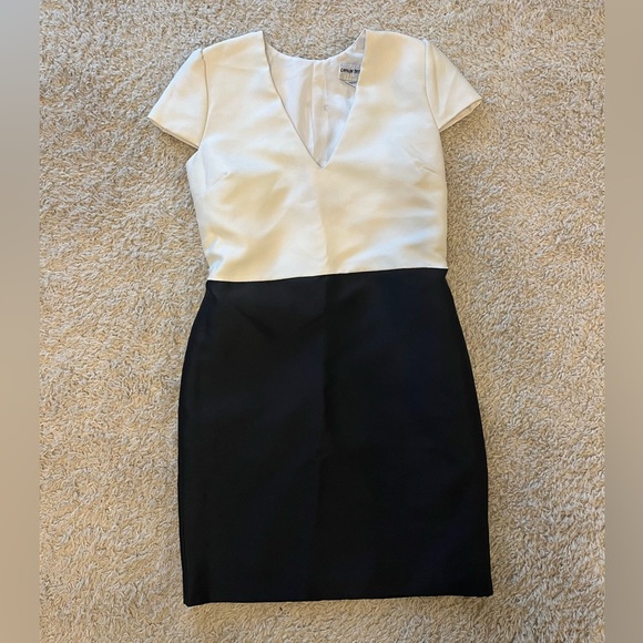 Camilyn Beth Cocktail Black and White Bow Dress 4 - Picture 4 of 7